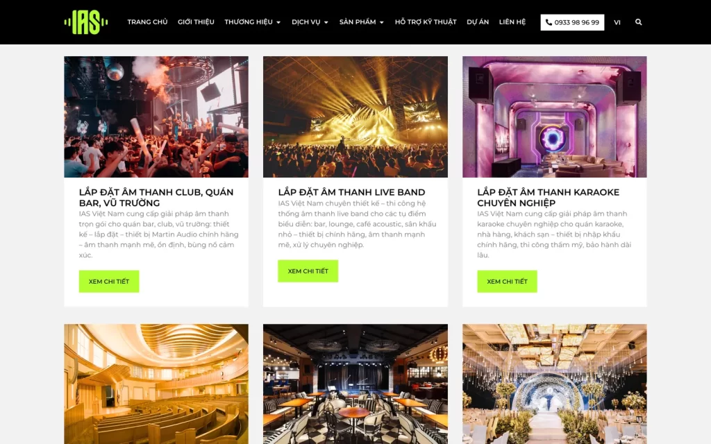 Website IAS Việt Nam - Dịch vụ