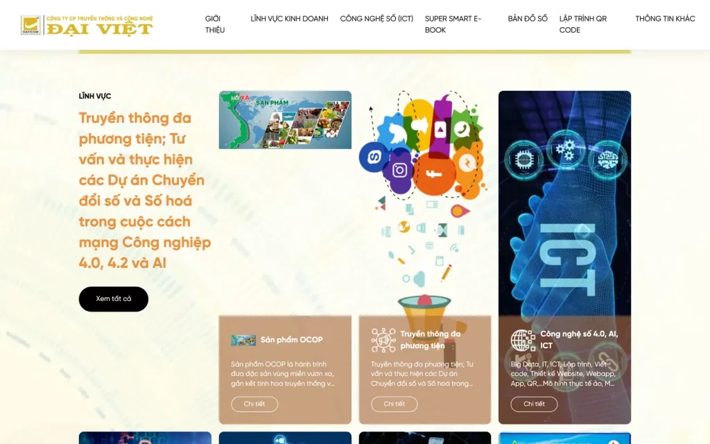 Website Davicom - Trang chủ