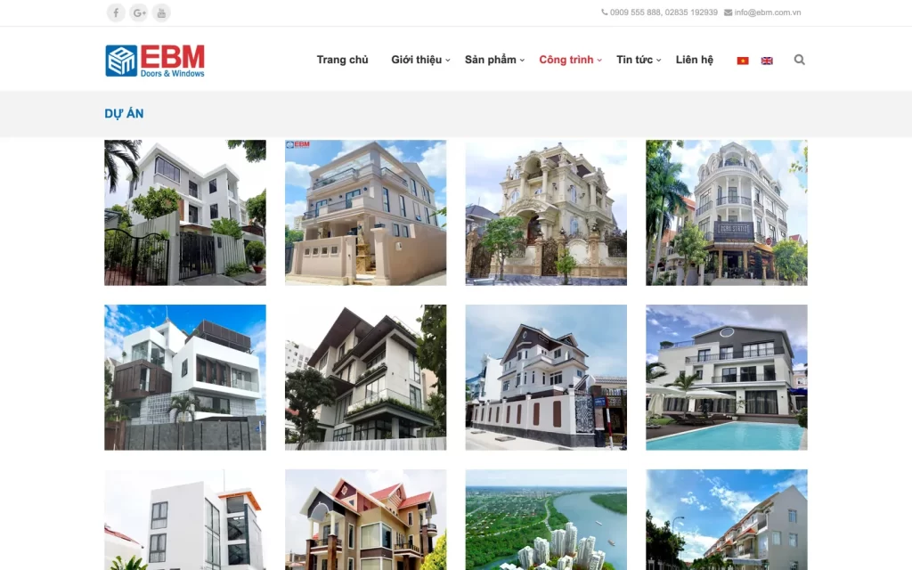 Website Sunspace-EBM - Công trình