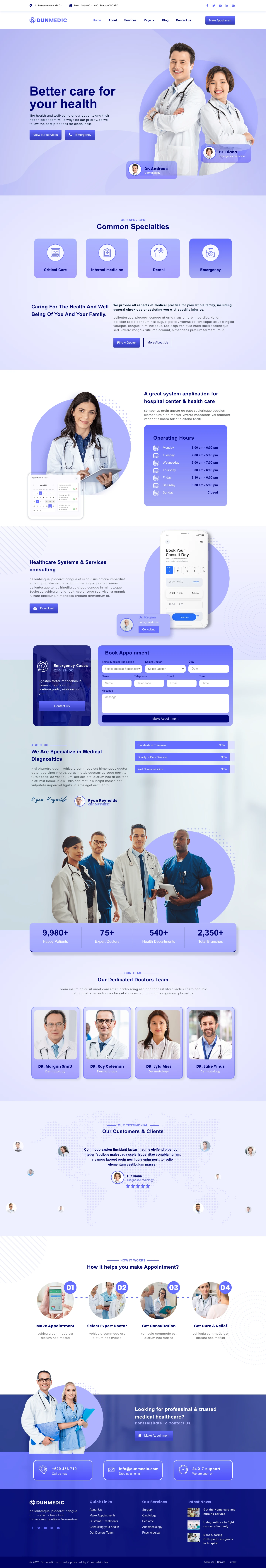 Mẫu website bệnh viện – Dunmedic