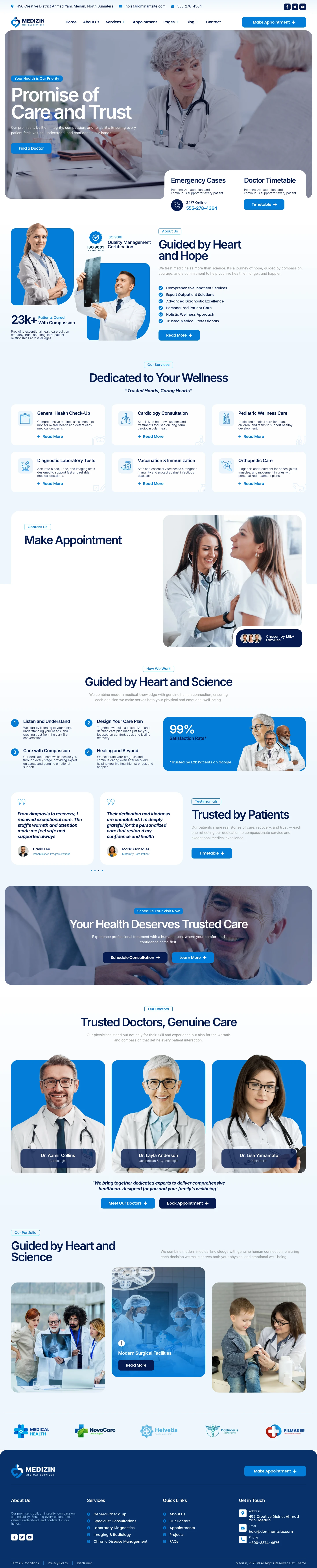 Mẫu website bệnh viện – Medizin