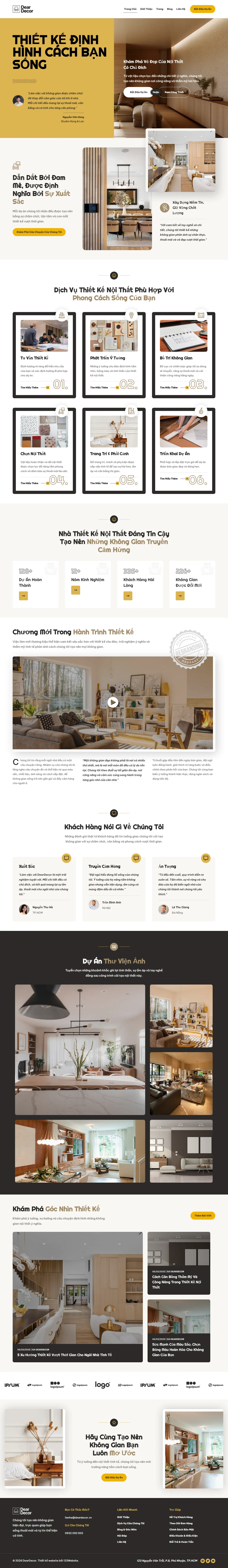 Interior Design Website Template – DearDecor