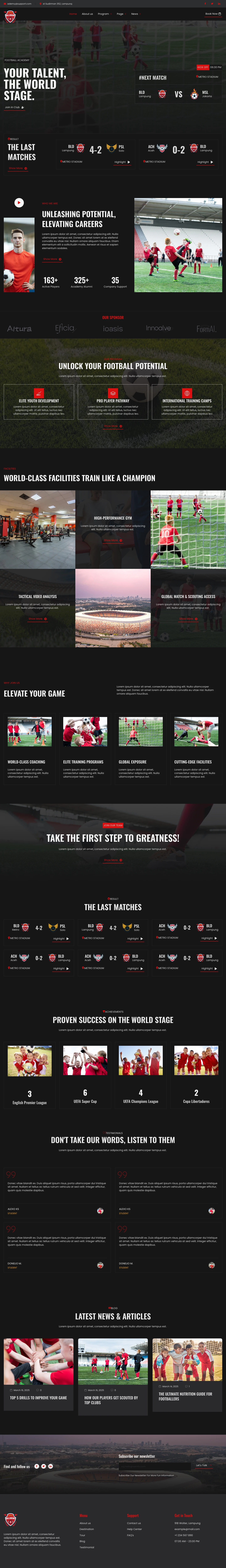 Mẫu website sân thể thao – pickleball – Ballademy