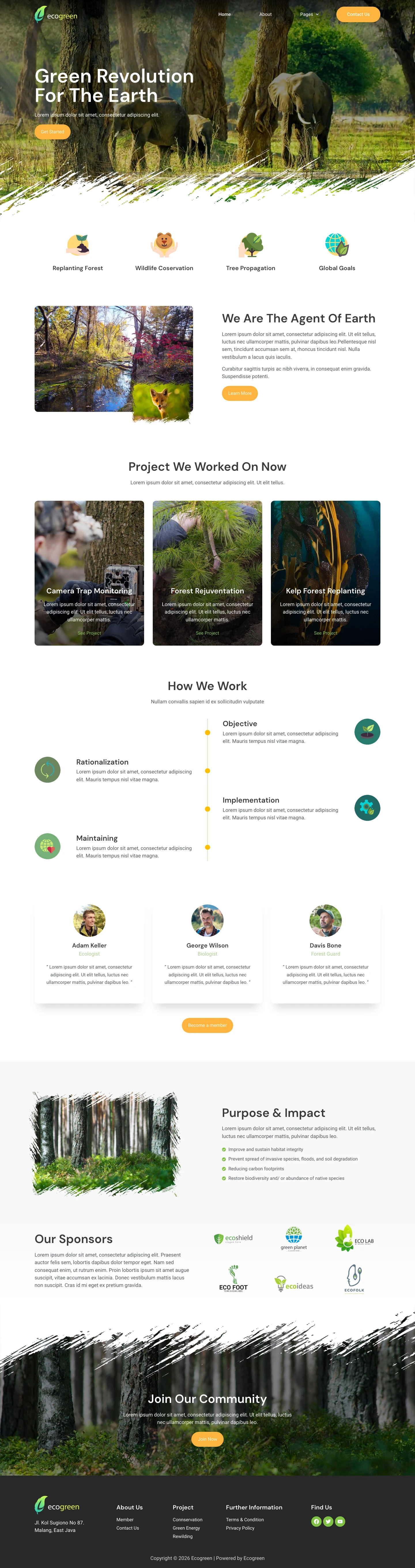 Mẫu website môi trường – Ecogreen