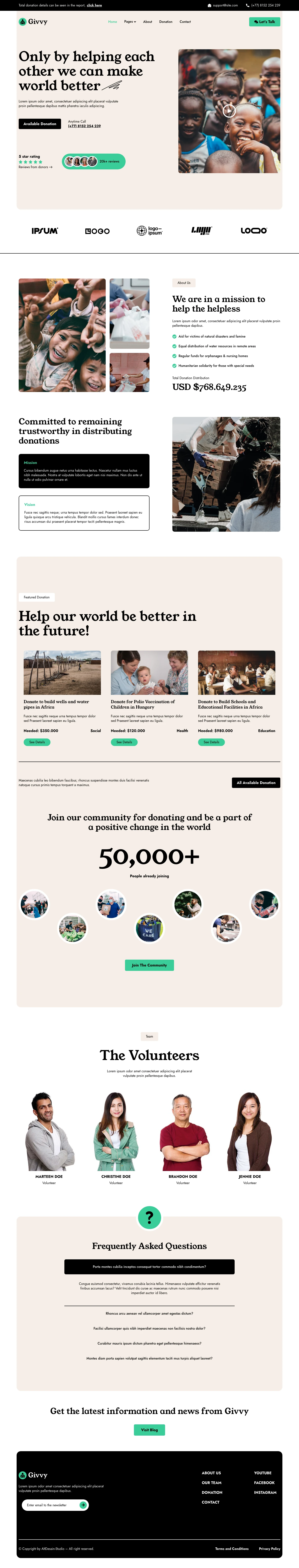 Mẫu website hiệp hội – tổ chức – Givvy