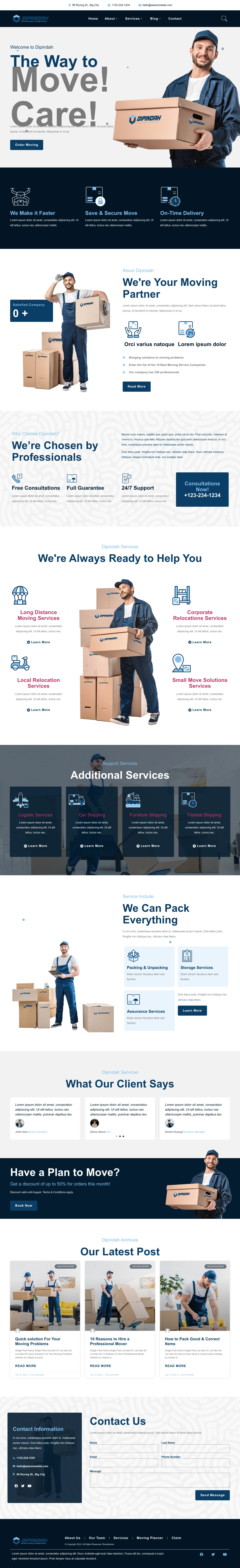 Mẫu website chuyển nhà – Dipindah