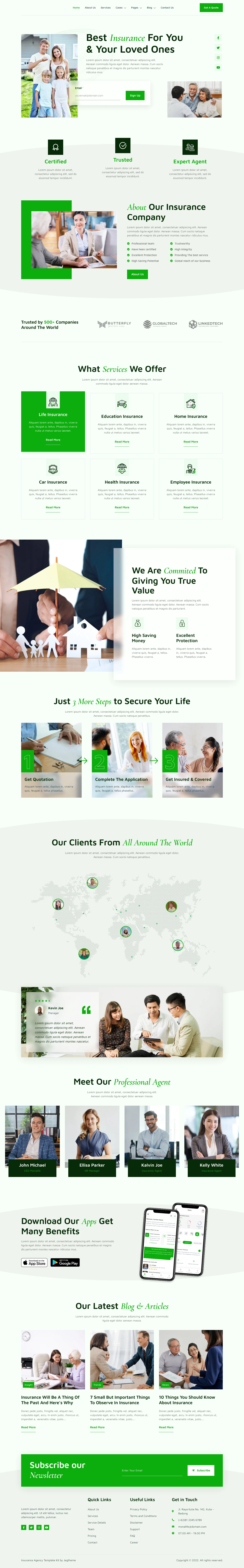 Mẫu website bảo hiểm – Monalife