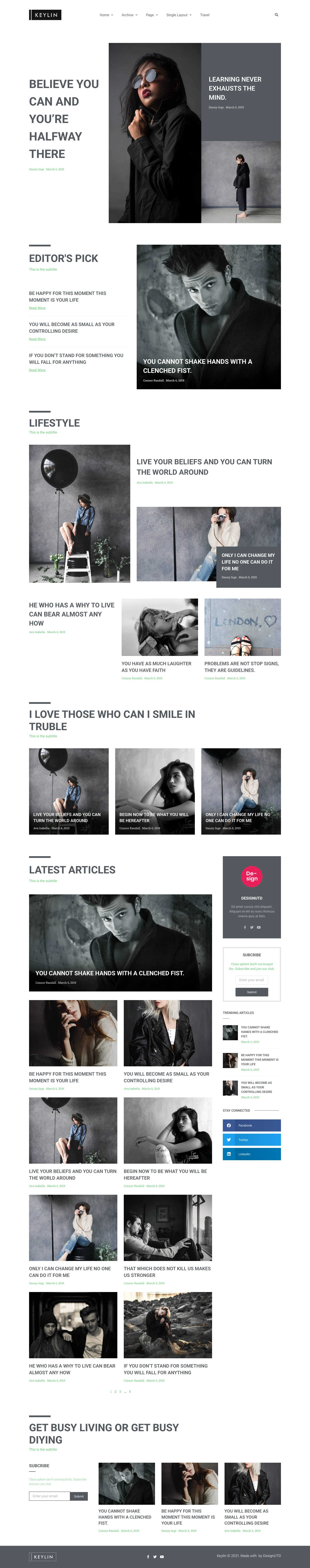 Mẫu website tin tức – Keylin