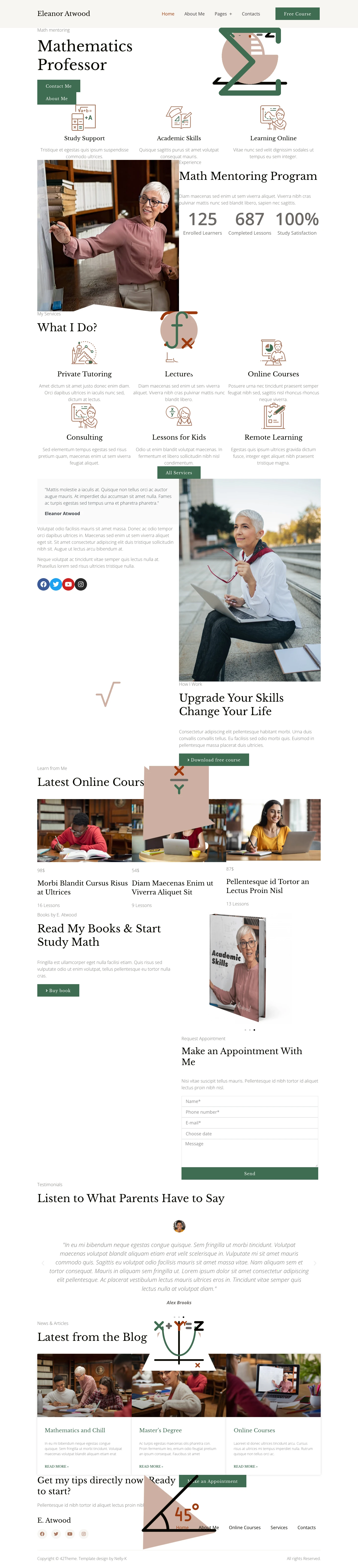 Mẫu website gia sư – Mizar