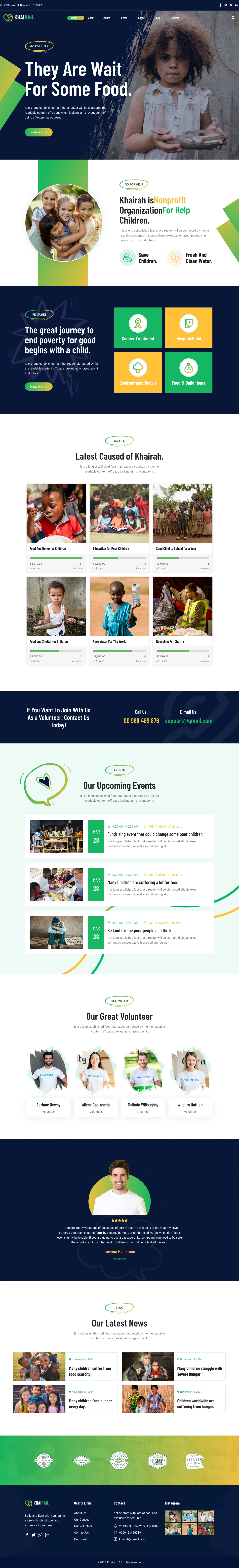 Mẫu website hiệp hội – tổ chức – Khairah