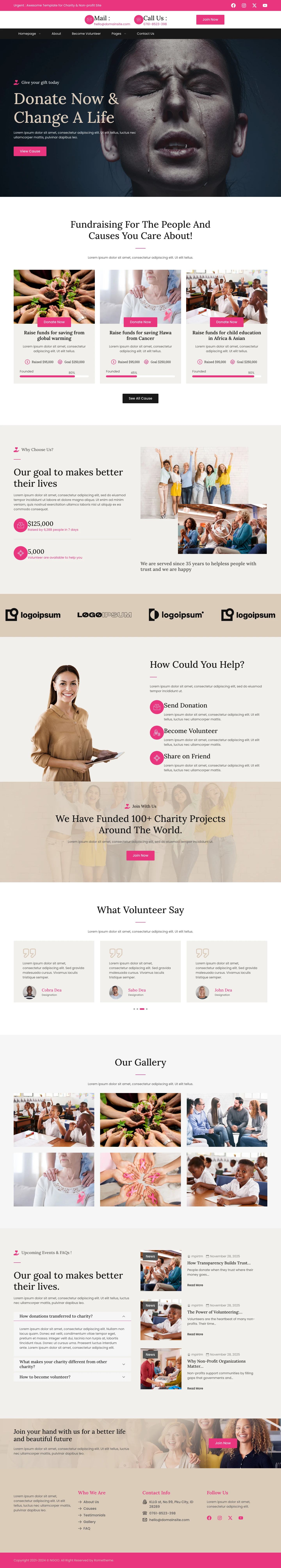 Mẫu website hiệp hội – tổ chức – NGOO