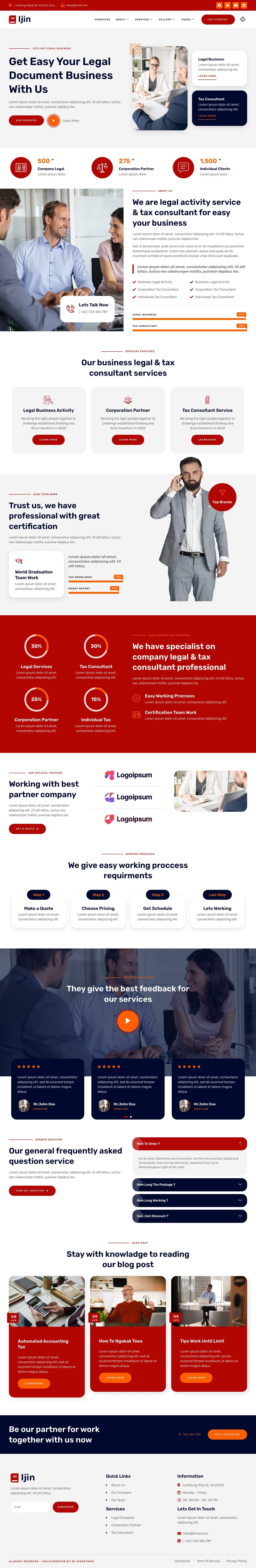 Mẫu website tư vấn – Ijin