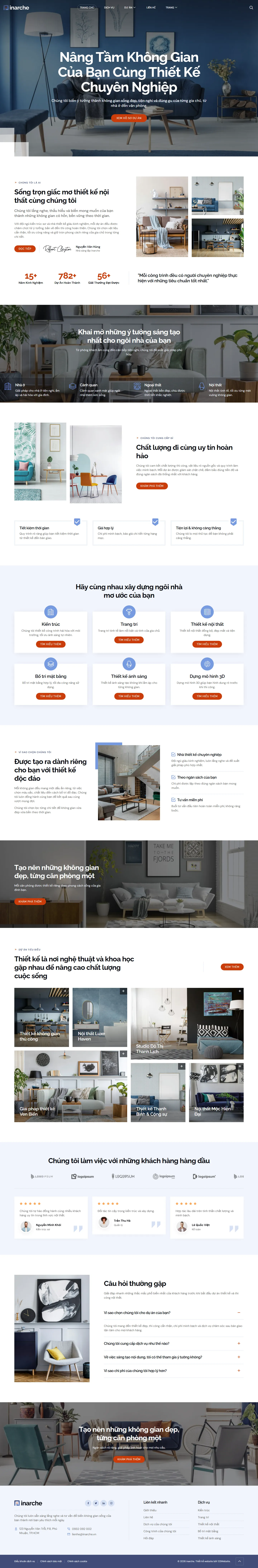Interior Design Website Template – Inarche