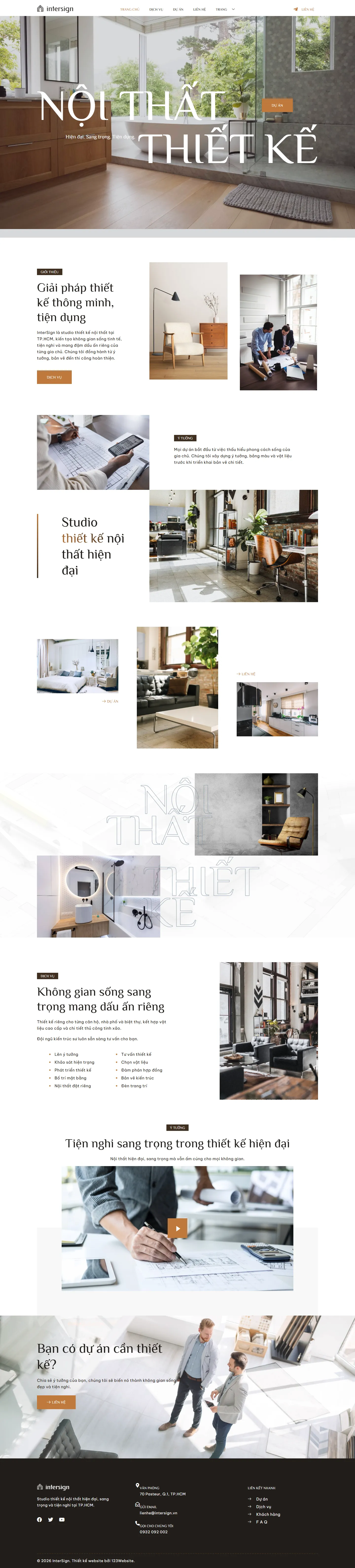 Interior Design Website Template – InterSign