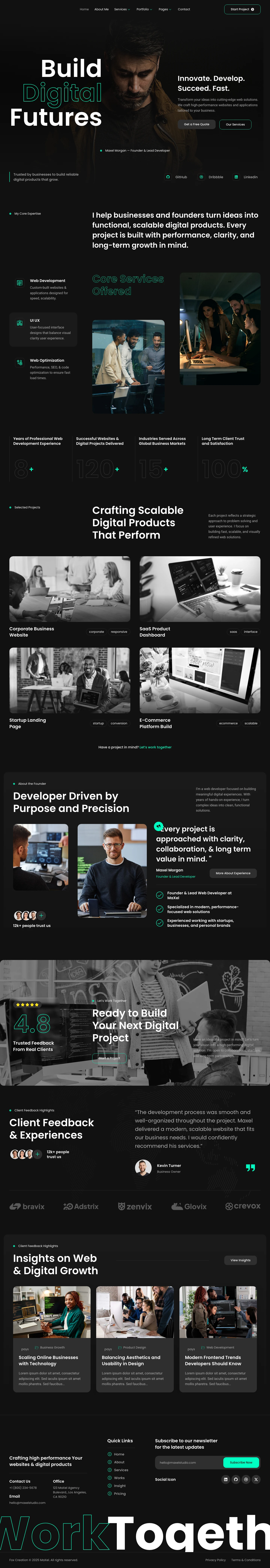 Mẫu website thiết kế – MaXel