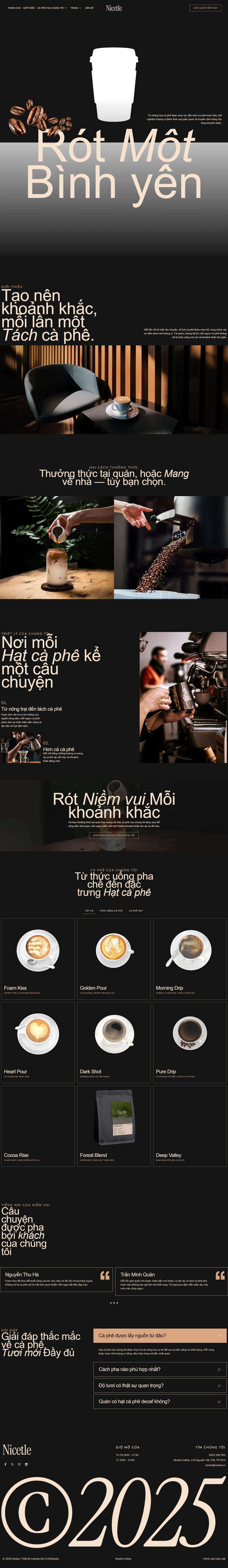 Cafe Website Template – Nicetle