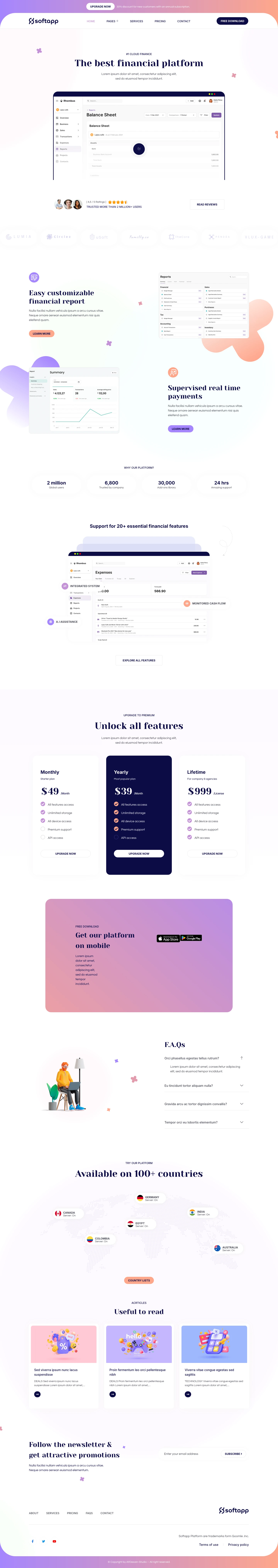 Mẫu website phần mềm – ứng dụng – Softapp