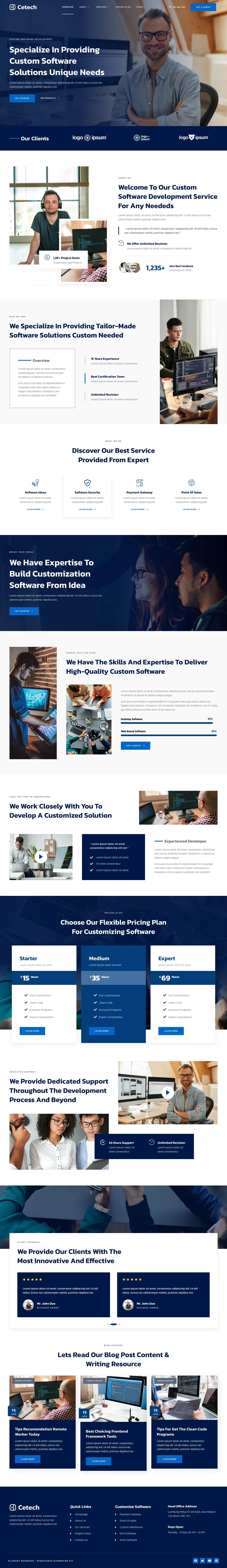 Mẫu website phần mềm – ứng dụng – Cetech
