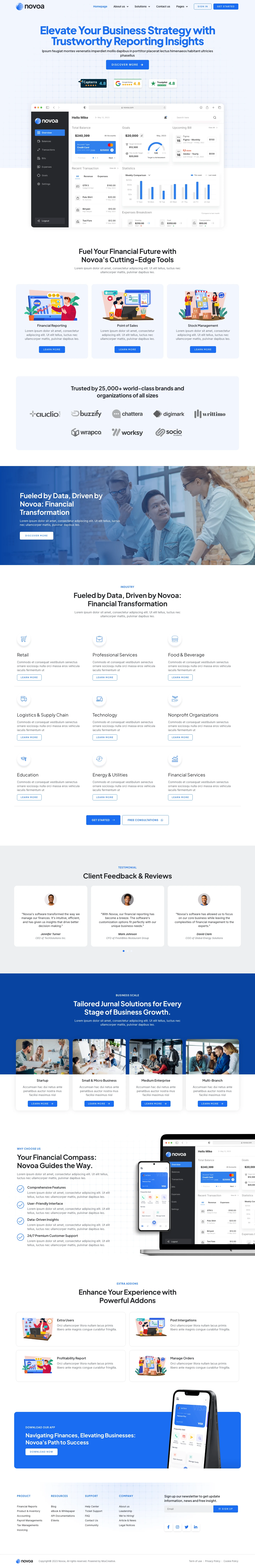 Mẫu website phần mềm – ứng dụng – Novoa