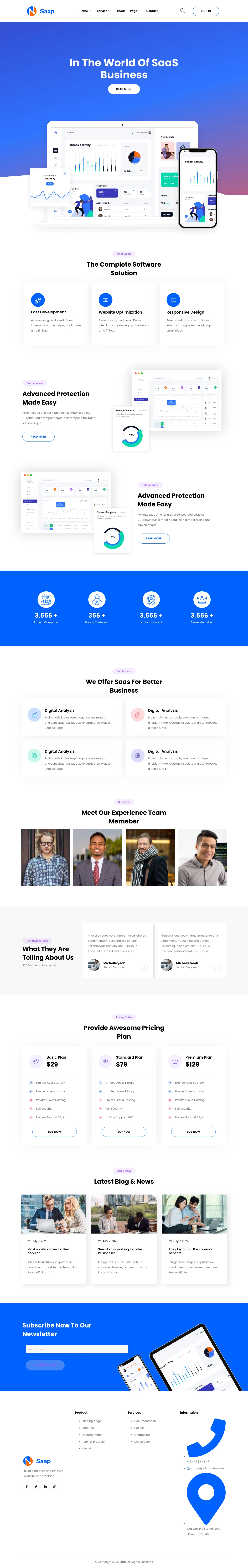 Mẫu website phần mềm – ứng dụng – Saap