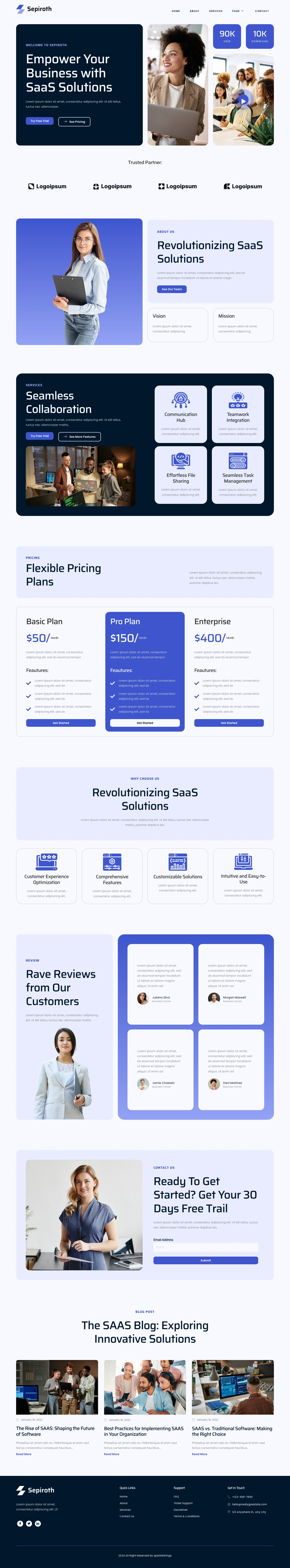 Mẫu website phần mềm – ứng dụng – Sepiroth