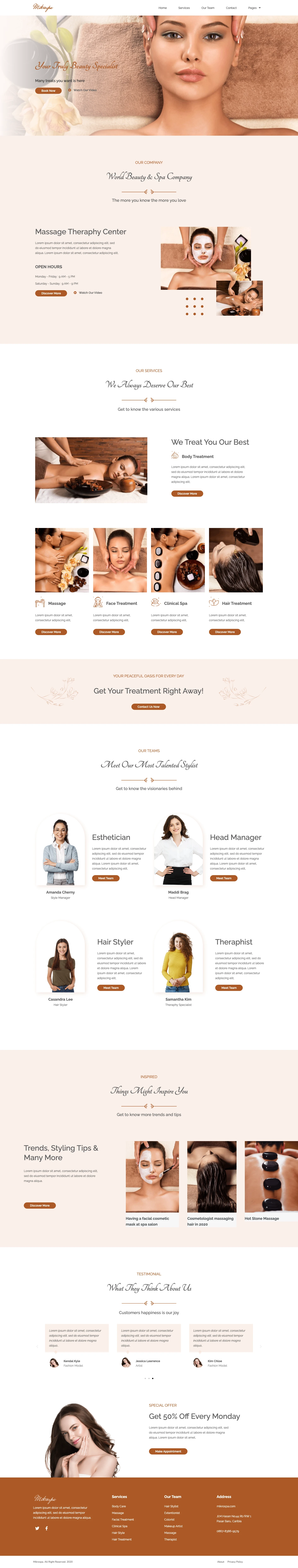 Mẫu website spa – thẩm mỹ – Mikrospa
