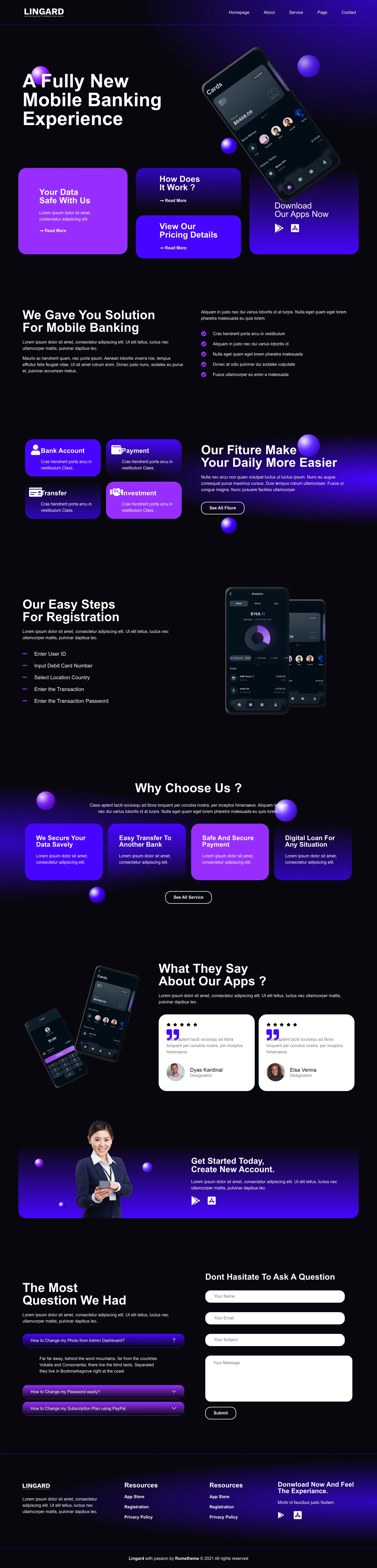 Mẫu website tài chính – đầu tư – Lingard