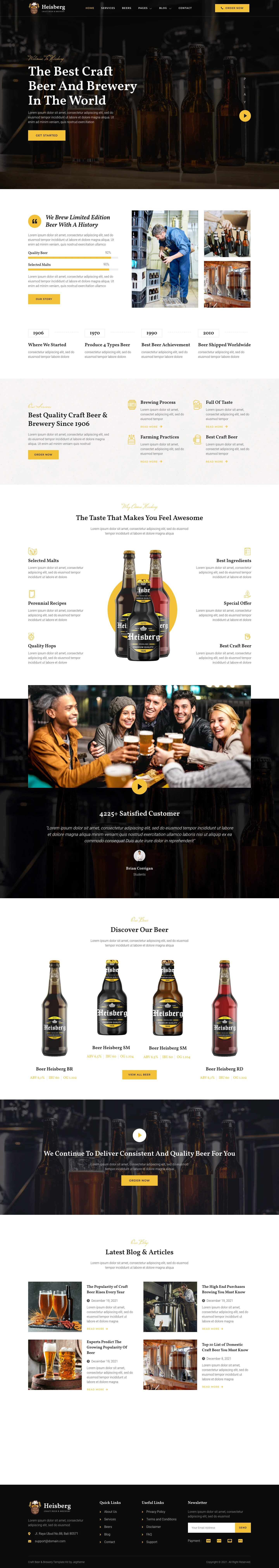 Mẫu website công ty thực phẩm – Heisberg