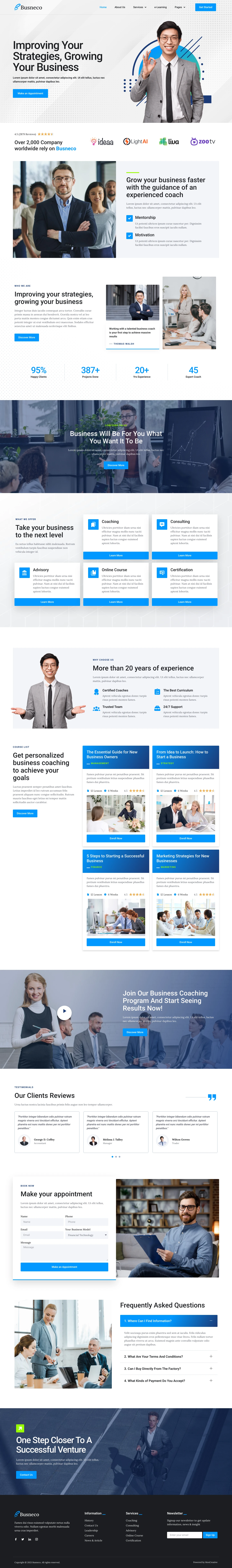 Mẫu website tư vấn – Busneco