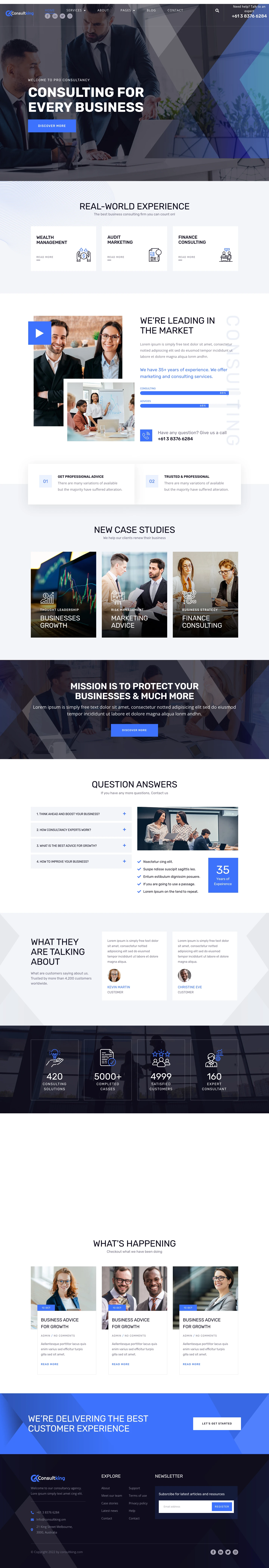 Mẫu website tư vấn – Consultking