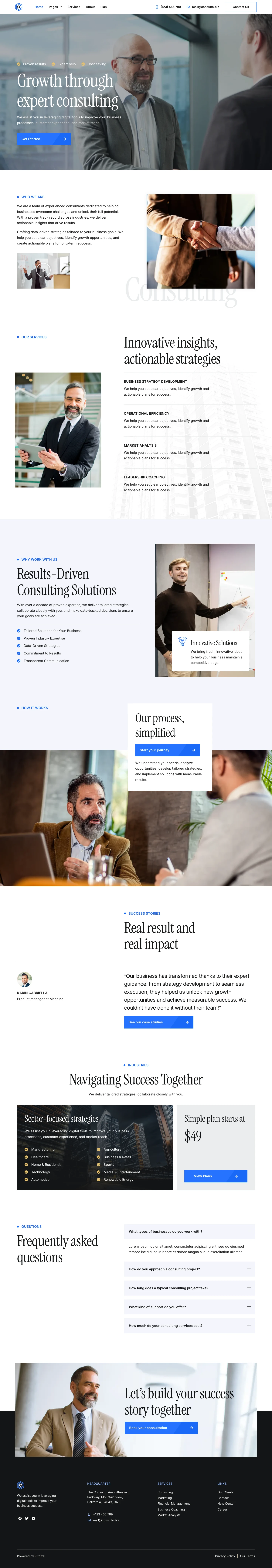 Mẫu website tư vấn – Consulto