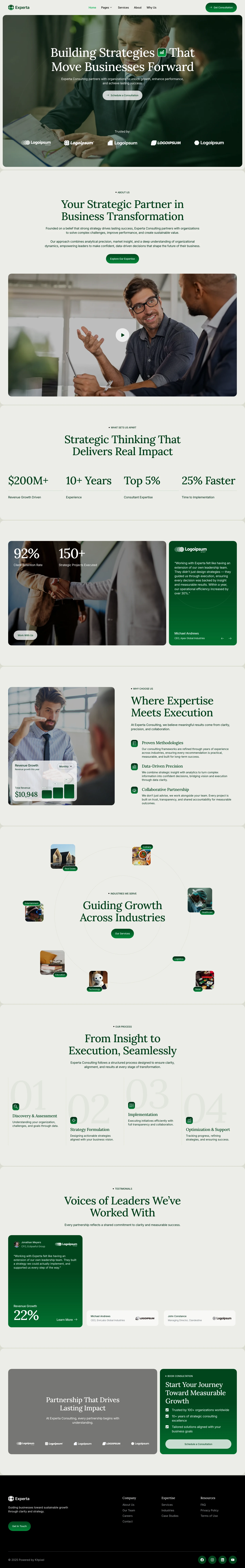 Mẫu website tư vấn – Experta