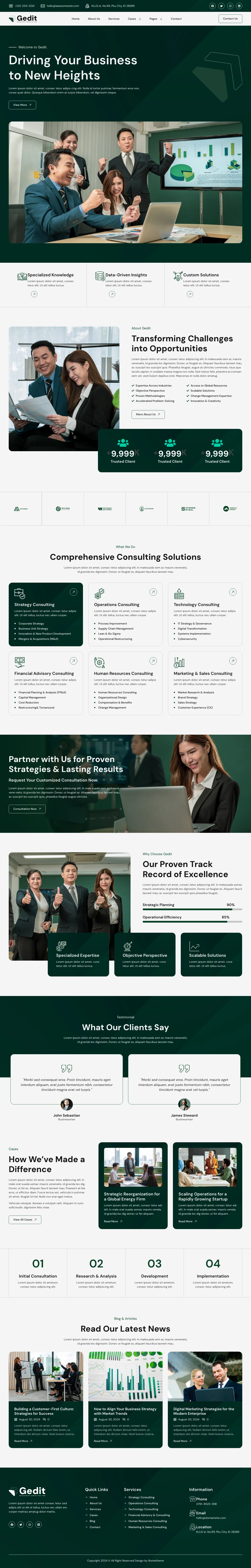 Mẫu website tư vấn – Gedit