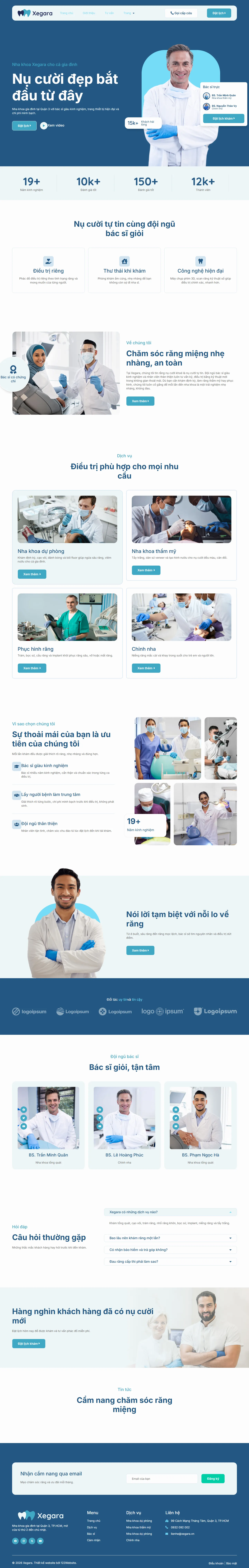 Mẫu website nha khoa – Xegara