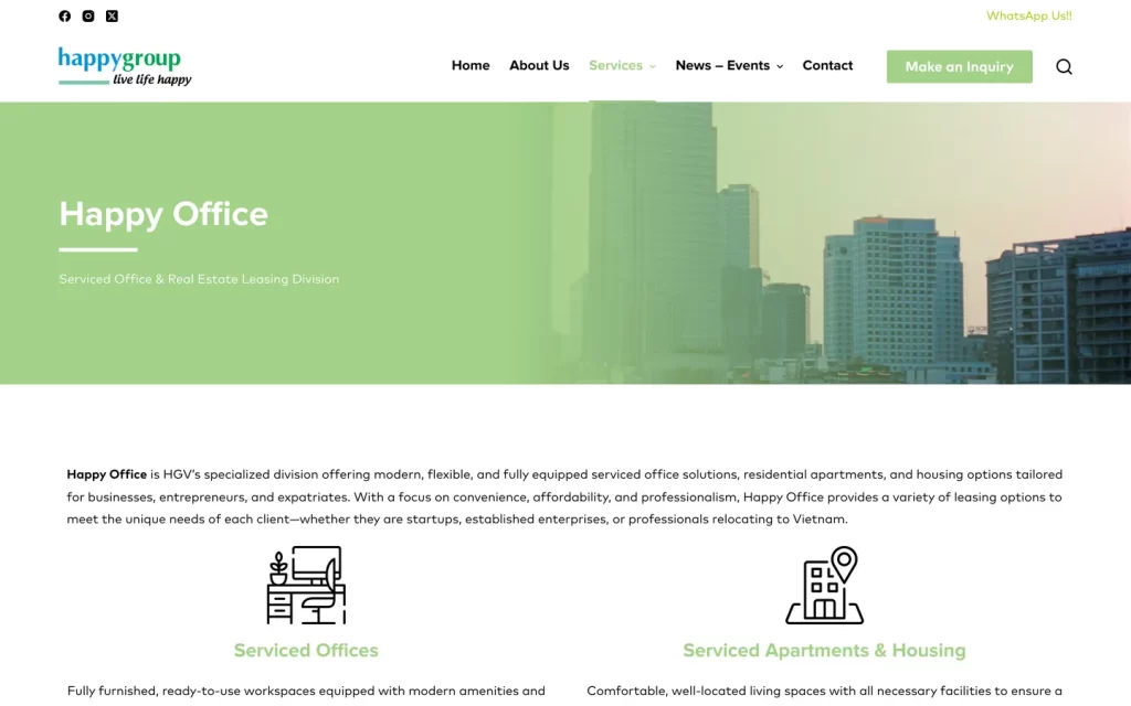 Website Happy Group Vietnam - Happy Office