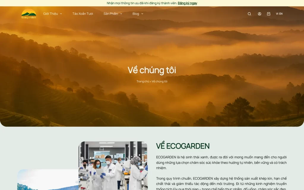 Website Kigen Tảo Xoắn - Về chúng tôi