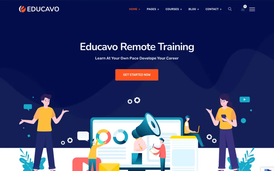 Mẫu website giáo dục Online Training - 123Website