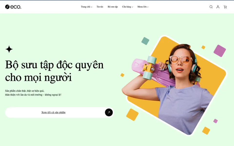 Giao diện mẫu Ciseco tại 123Website