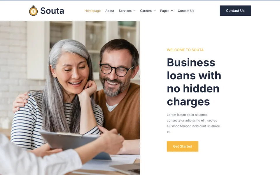 Giao diện mẫu Souta tại 123Website
