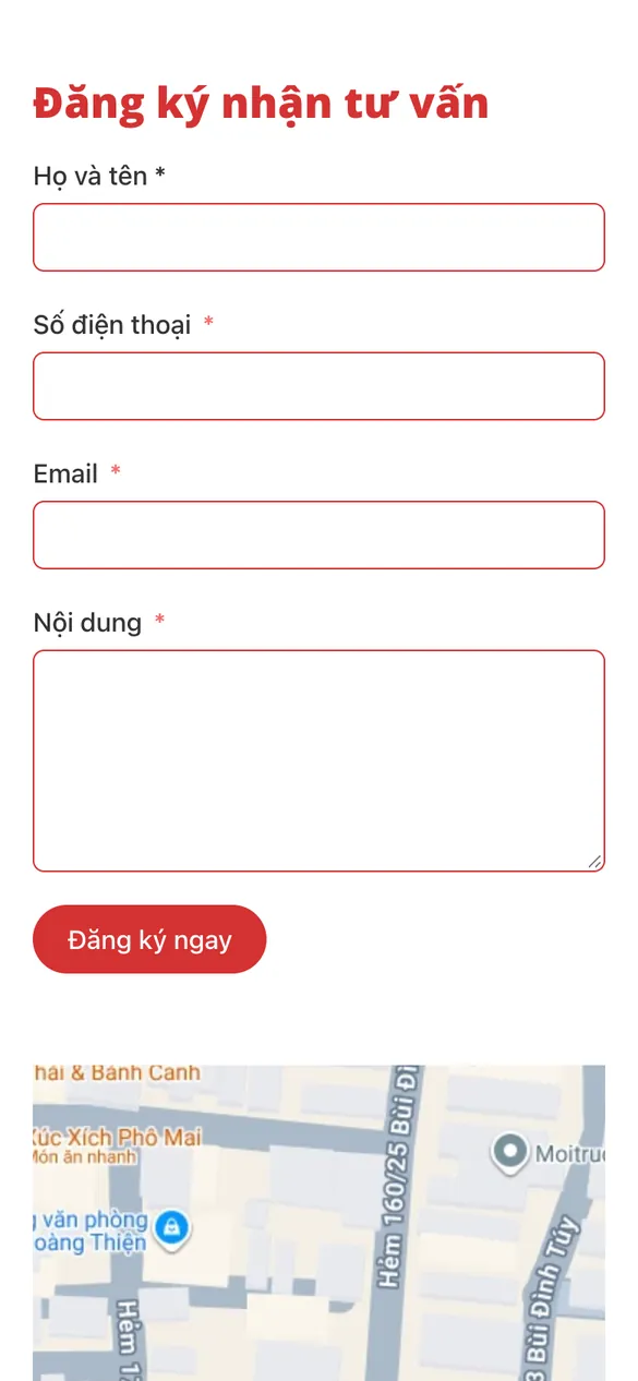 Website Nhật ngữ và Du học REDBOOK - Đăng ký tư vấn trên điện thoại