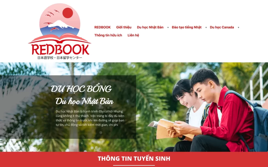 Website Nhật ngữ và Du học REDBOOK - Du học bổng Nhật Bản