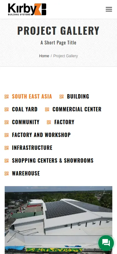 Website Kirby Đông Nam Á - Dự án trên điện thoại