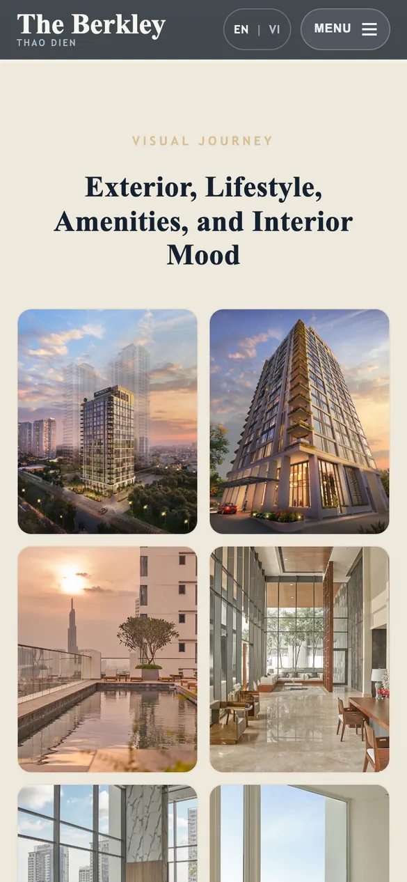 Website The Berkley Thảo Điền - Thư viện ảnh trên điện thoại