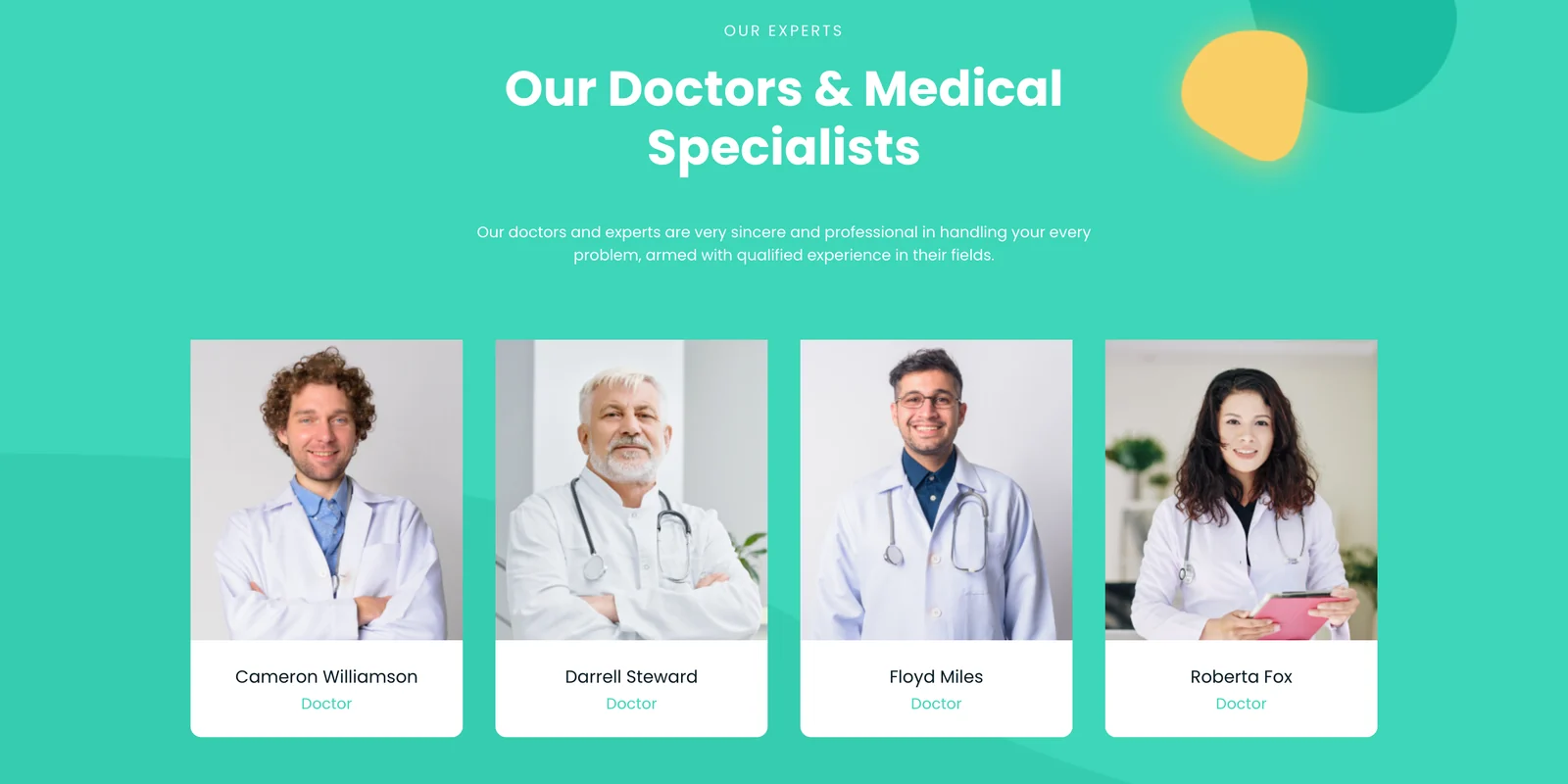 Khối đội ngũ bác sĩ bệnh viện trên mẫu Medicate