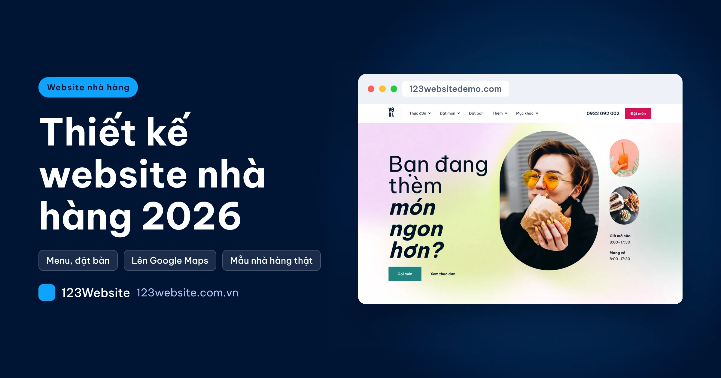 Restaurant website design in 2026: cost, booking and live templates