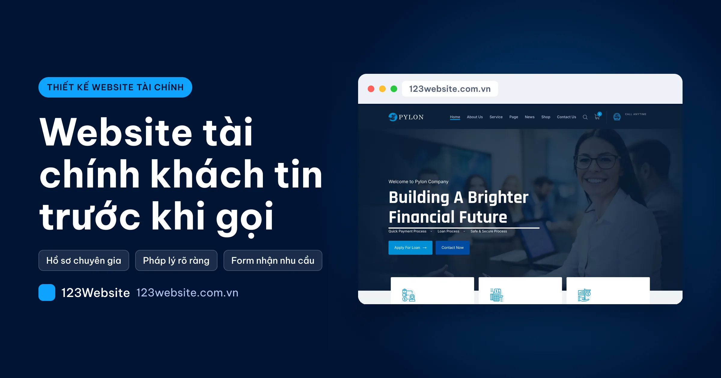 Thiết kế website tài chính: dịch vụ, chuyên gia, chi phí