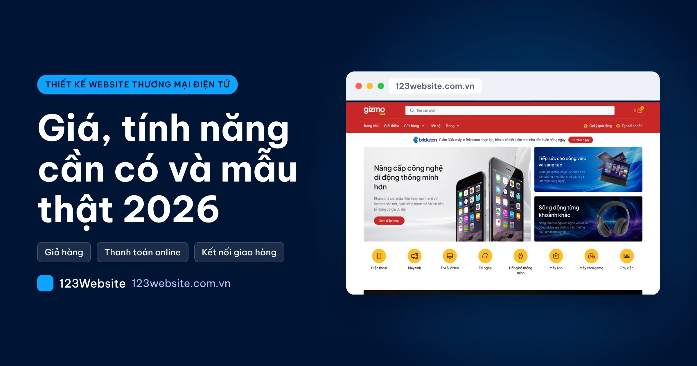 Thiết kế website thương mại điện tử khi đã bán trên sàn